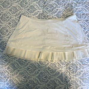 Lululemon White Pleated Tennis Skirt 12